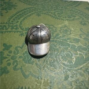 James Avery Retired Silver Baseball Cap Charm